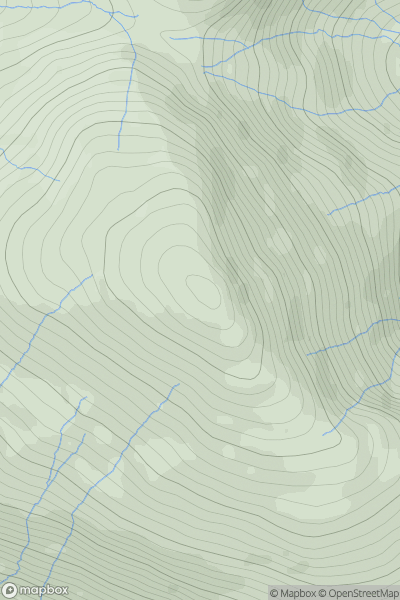 Thumbnail image for Beinn na Cille [Morvern and Kingairloch] showing contour plot for surrounding peak